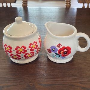 NEW Pioneer Woman Flea Market Sugar and Creamer Set
